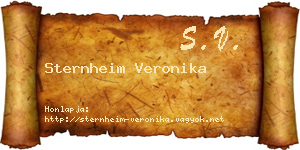 Sternheim Veronika névjegykártya